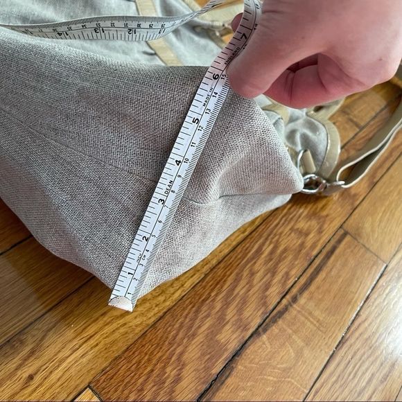 Marchionni made in Italy Canvas and Leather Tote - Picture 6 of 7